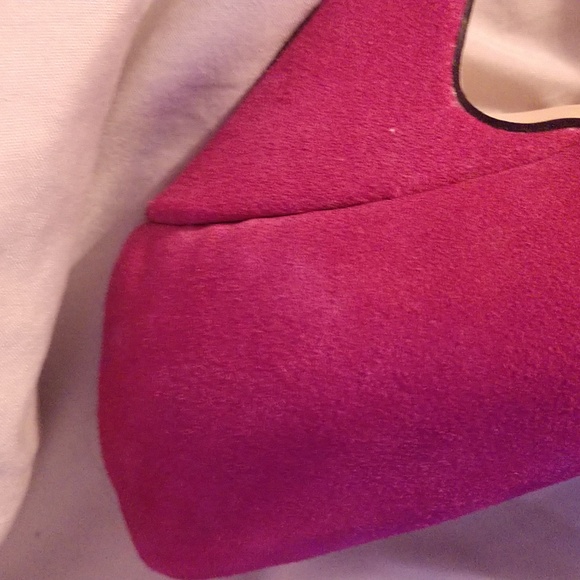 Pink 🩷 suede platform heels size 11 - Picture 7 of 16